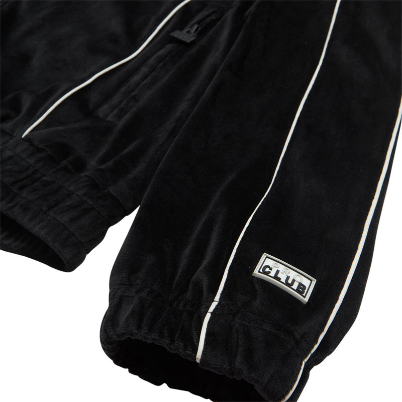 HUF x Pro Club Velour Track Jacket - Black