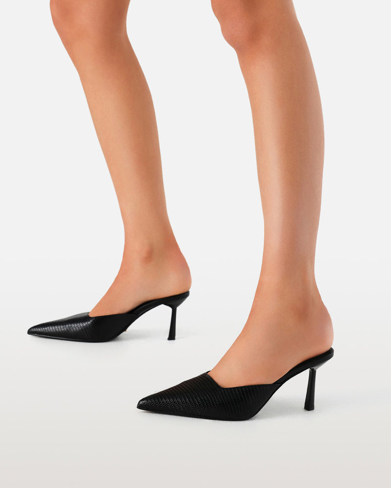 ILIANA - BLACK LIZARD-PUMPS-Billini-Billini