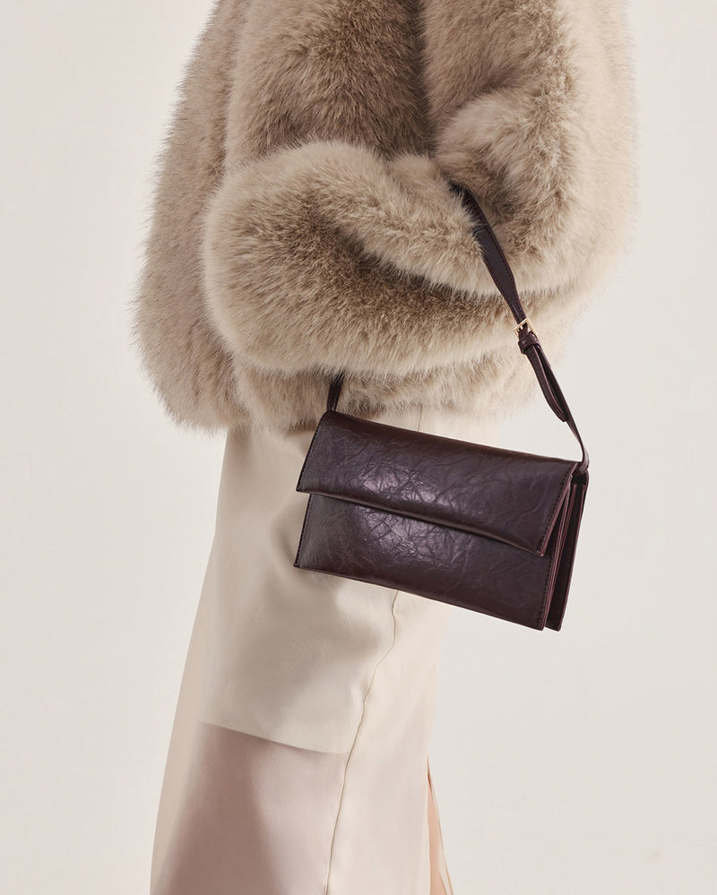 INDIE SHOULDER BAG - BORDEAUX SHINE-Handbags-Billini-Billini