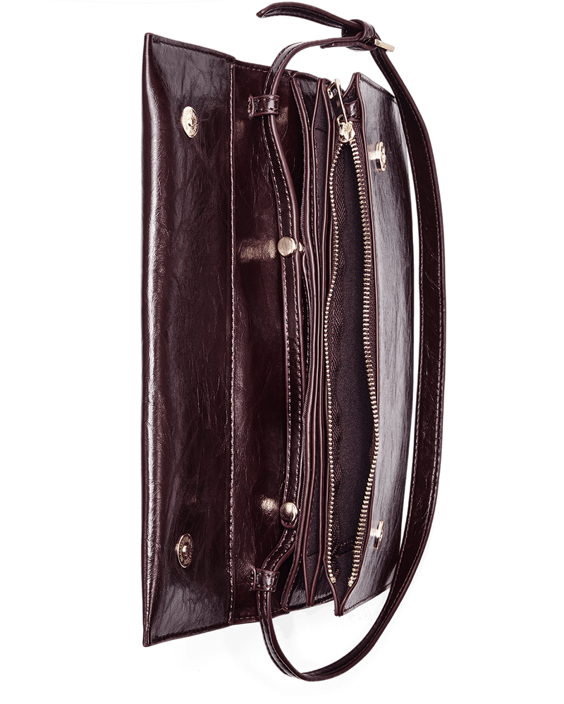 INDIE SHOULDER BAG - BORDEAUX SHINE-Handbags-Billini-Billini