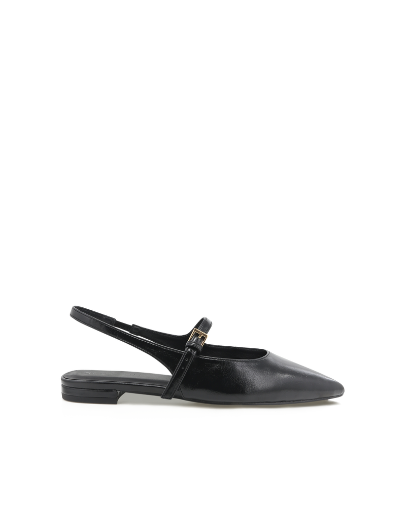 ISABELLA - BLACK SHINE-Flats-Billini-Billini