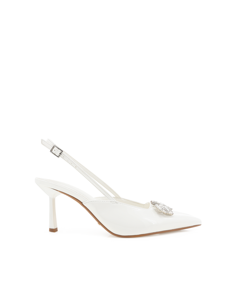 IYANNA - WHITE PATENT-PUMPS-Billini-Billini