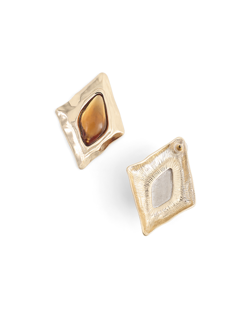 JAQUE EARRINGS - GOLD-AMBER-JEWELLERY-Billini-Billini