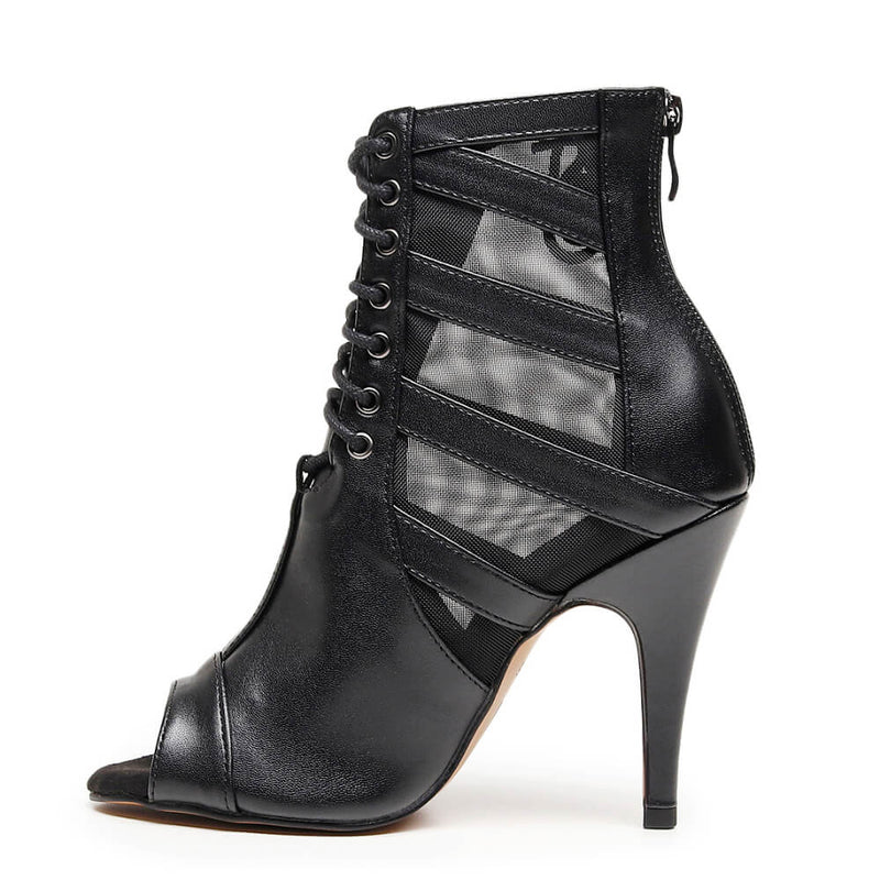 Jett - Black Vegan Leather - Street Sole