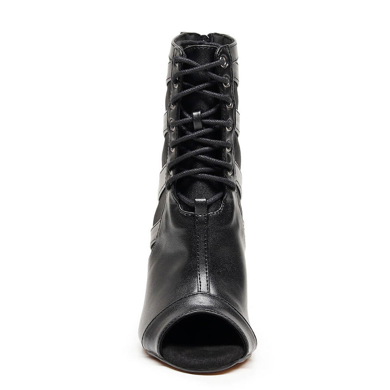 Jett - Black Vegan Leather - Street Sole