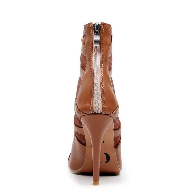 Jett - Cinnamon Vegan Leather - Suede Sole