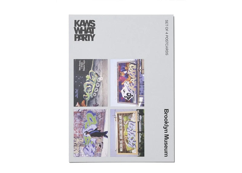 KAWS Brooklyn Museum Graffiti Postcard Set of 4