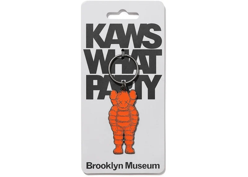 KAWS Brooklyn Museum WHAT PARTY Keychain Orange