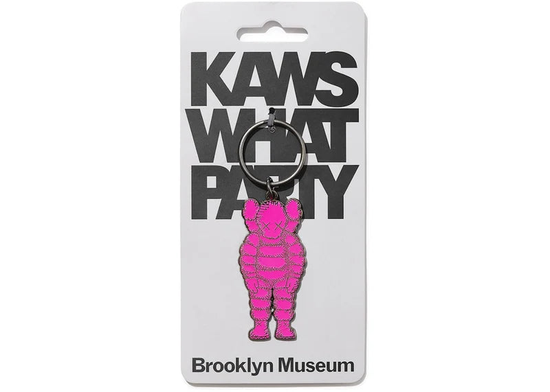 KAWS Brooklyn Museum WHAT PARTY Keychain Pink