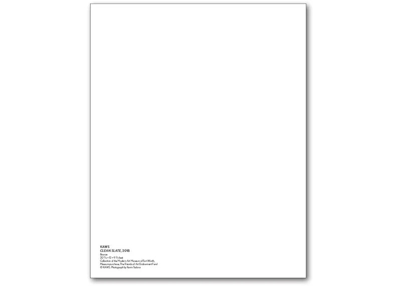KAWS Clean Slate Mini Poster
