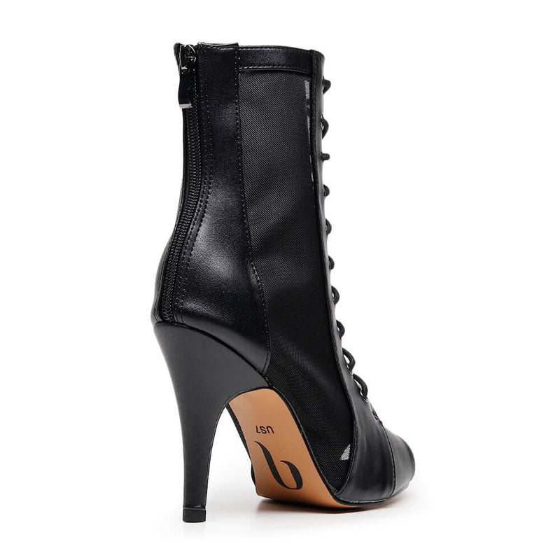 Koda - Black Vegan Leather - Suede Sole