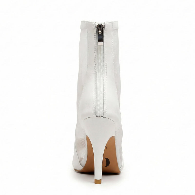 Koda - White Vegan Leather - Suede Sole