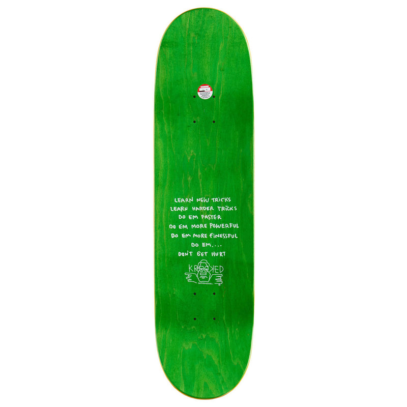 Krooked Knox This Heart Skateboard Deck - Purple - 8.50"