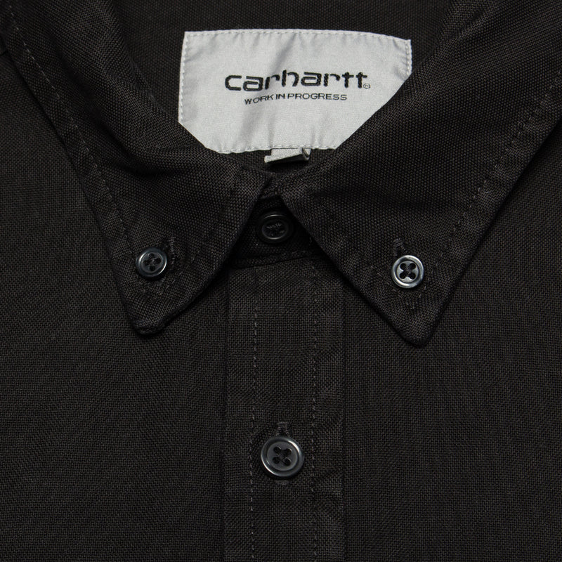 Carhartt WIP | L/S Bolton Shirt Black Garment Dyed