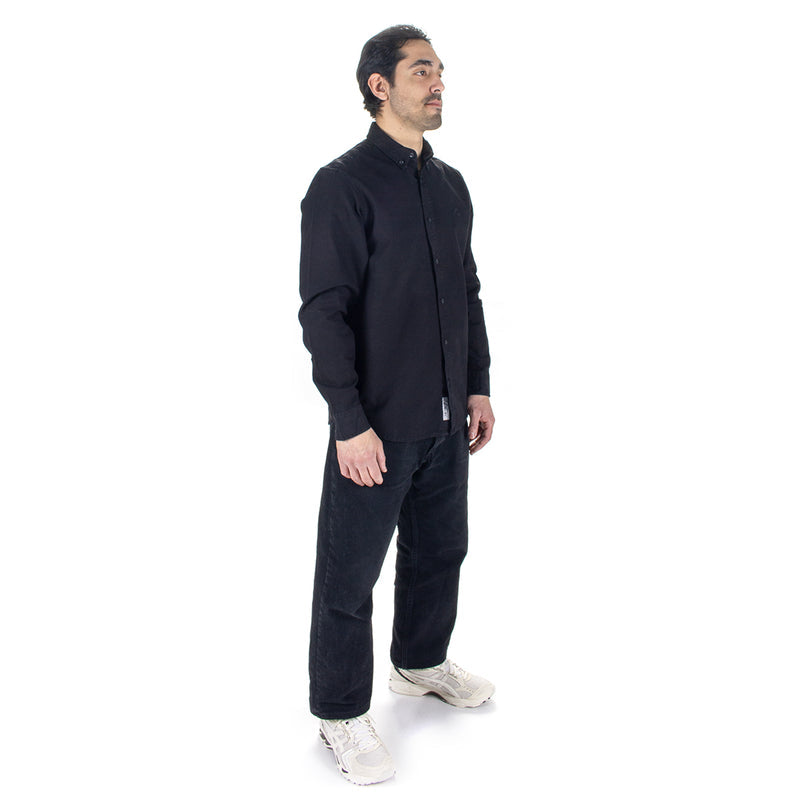 Carhartt WIP | L/S Bolton Shirt Black Garment Dyed