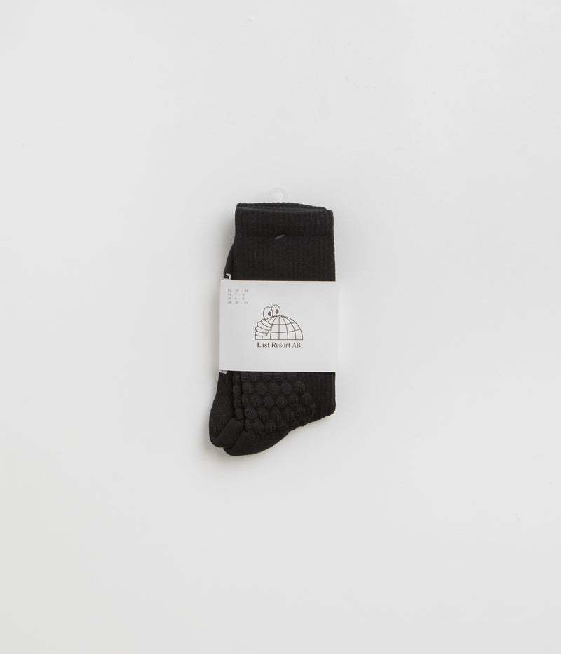 Last Resort AB Bubble Socks in Black and White