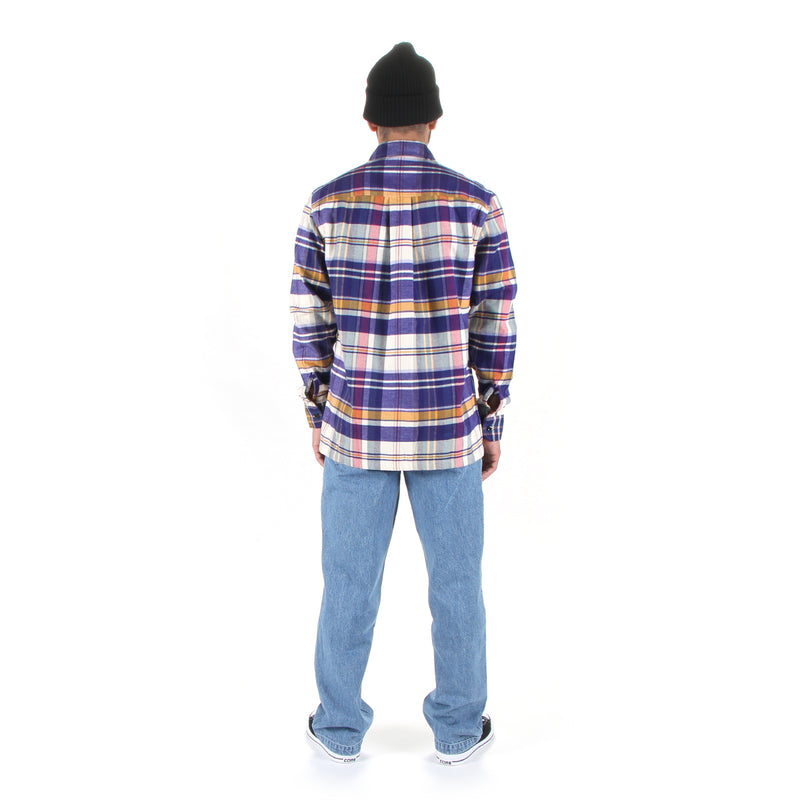 Noah | Lightweight Zip Flannel Natural / Multi