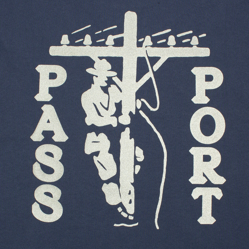 Passport | Line Worx Pocket T-Shirt Color : Harbour Blue