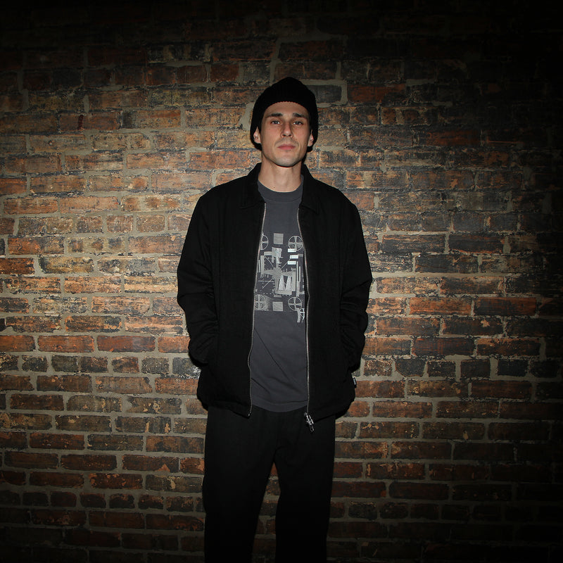 Premier Lined Denim Work Jacket Color : Black