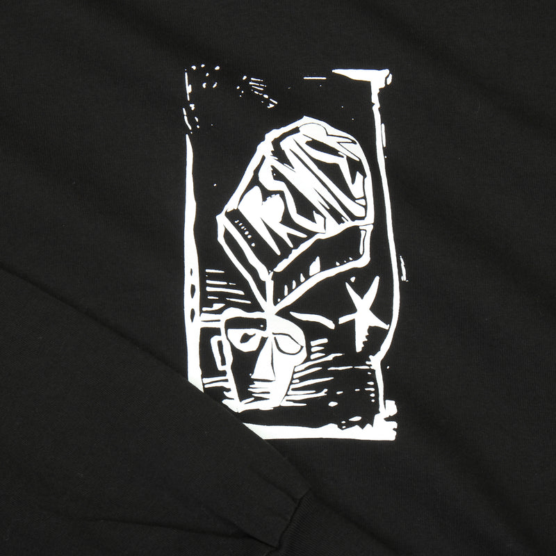 Premier | Linocut L/S T-Shirt Color : Black