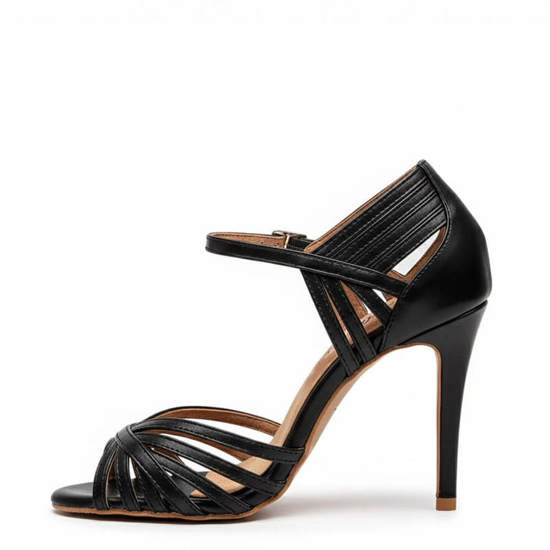 Livv - Black Vegan Leather - Street Sole