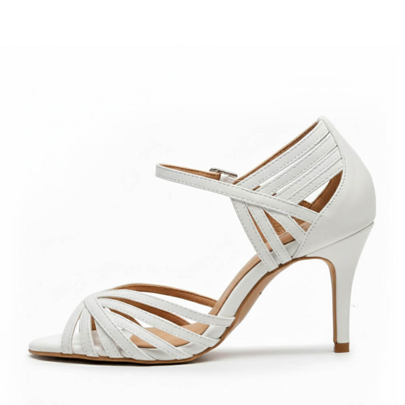 Livv - White Vegan Leather - Street Sole