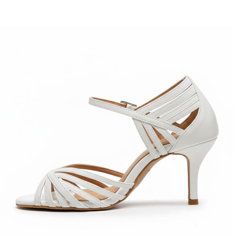 Livv - White Vegan Leather - Street Sole