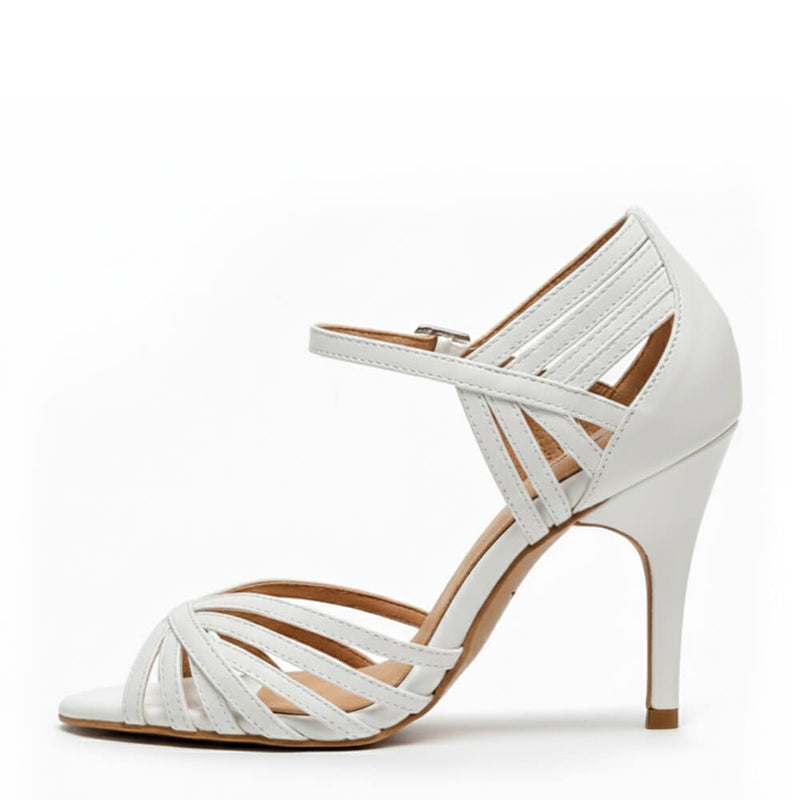 Livv - White Vegan Leather - Street Sole