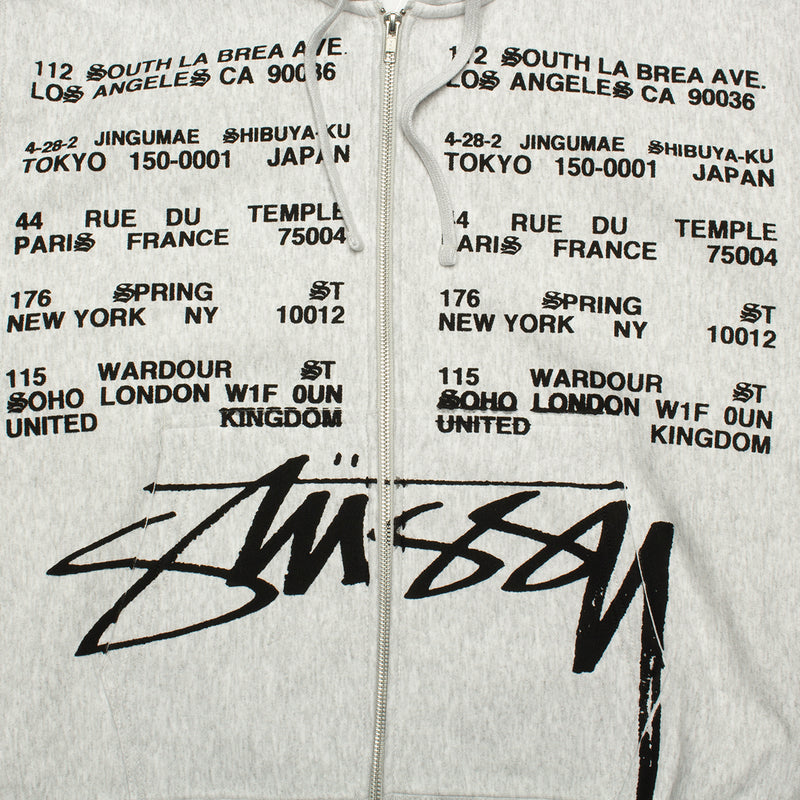 Stussy | Locations Zip Hoodie