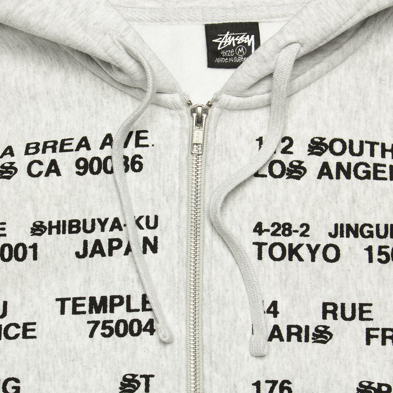 Stussy | Locations Zip Hoodie