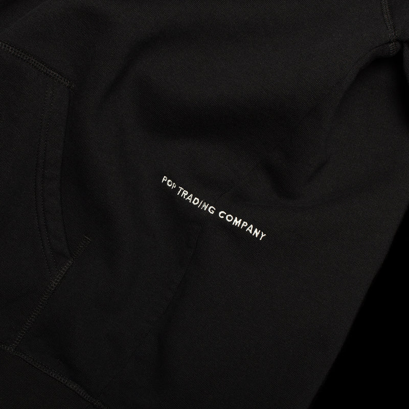 Pop Trading Company | Logo Hooded Sweatshirt black