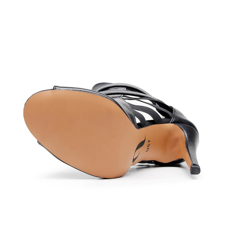 Lowen - Black Vegan Leather - Street Sole