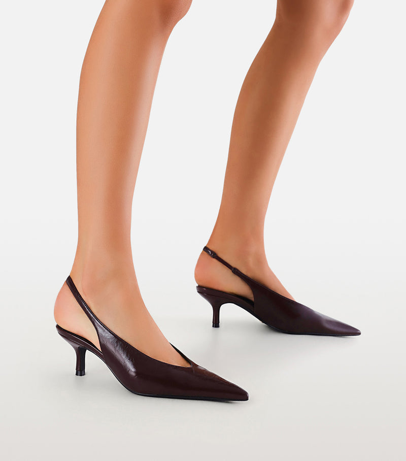 LYSANDRA - BORDEAUX SHINE-PUMPS-Billini-Billini