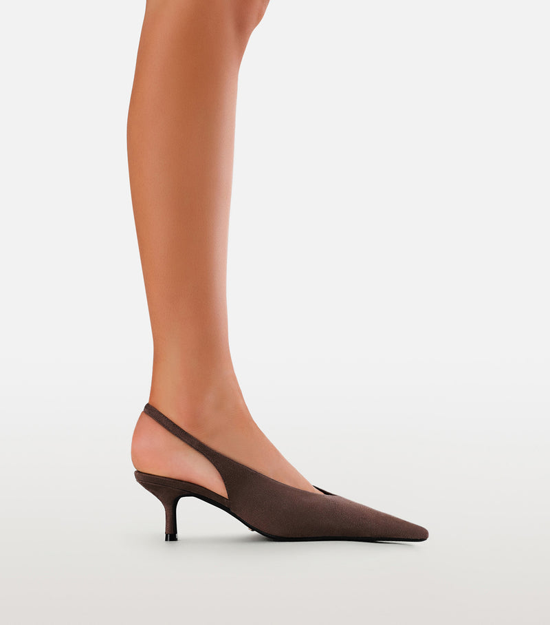 LYSANDRA - MACCHIATO SUEDE-PUMPS-Billini-Billini