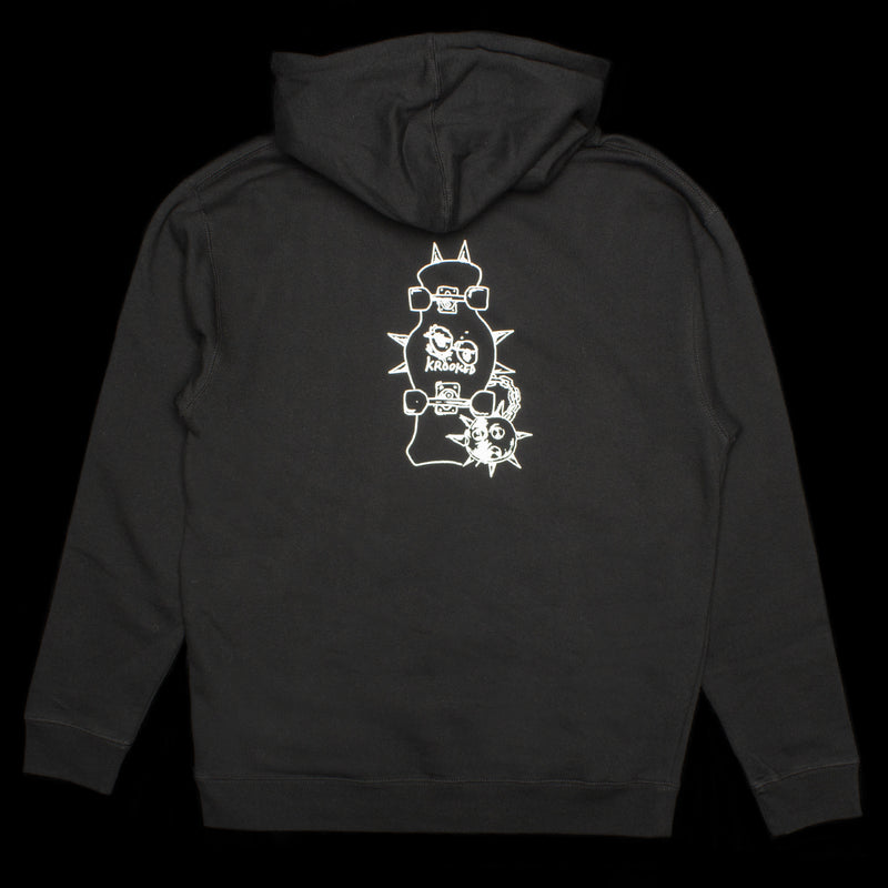 Krooked | Mace II Hoodie Color : Black / White