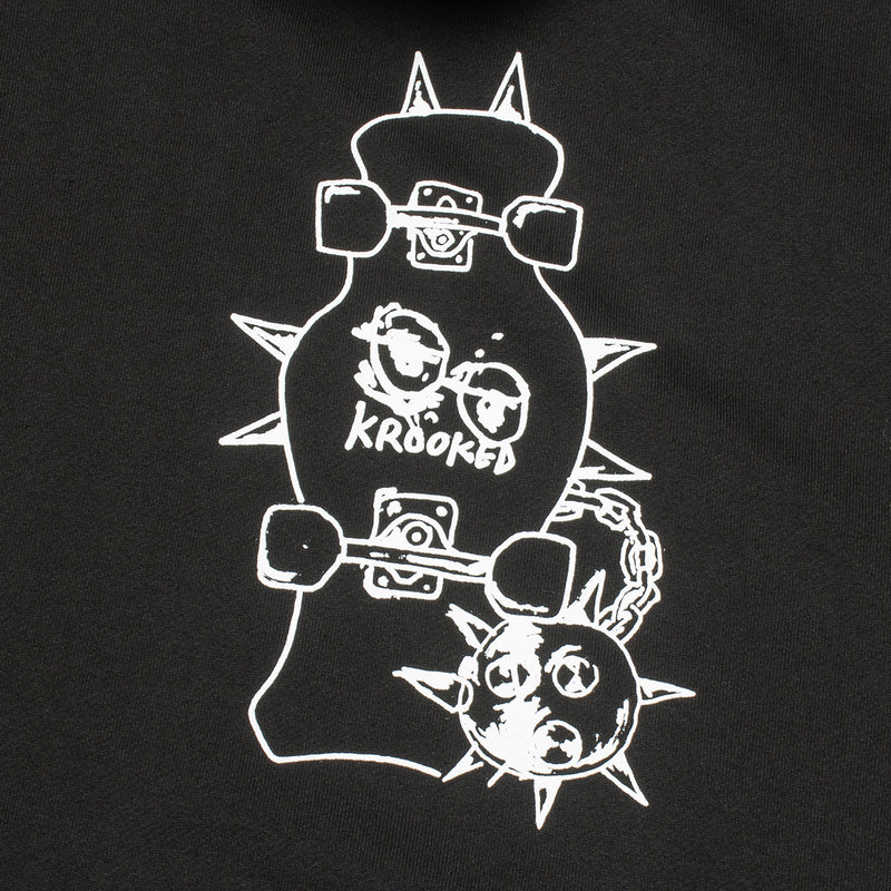 Krooked | Mace II Hoodie Color : Black / White