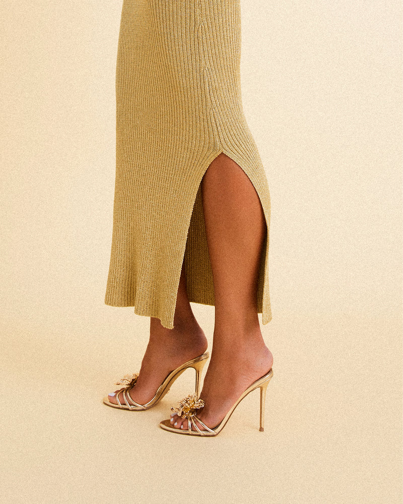 MAELLA - DARK GOLD METALLIC-Heels-Billini-Billini