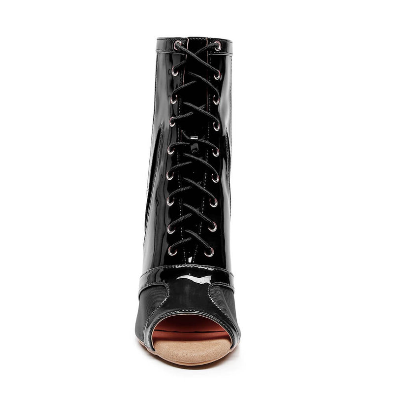 Marley - Black Vegan Patent - Street Sole