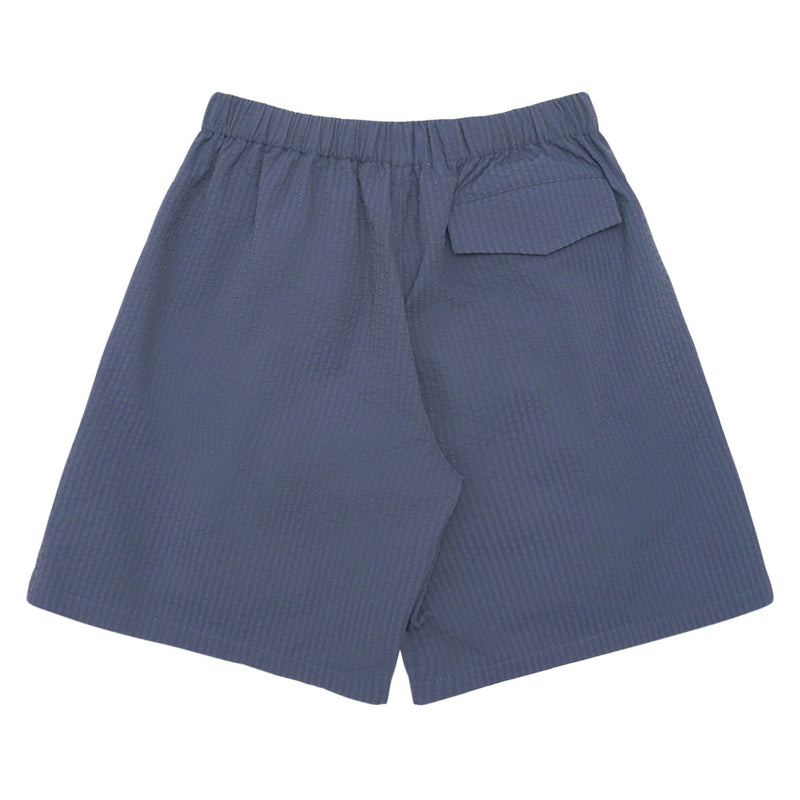 Metalwood Seersucker Spa Shorts - Navy