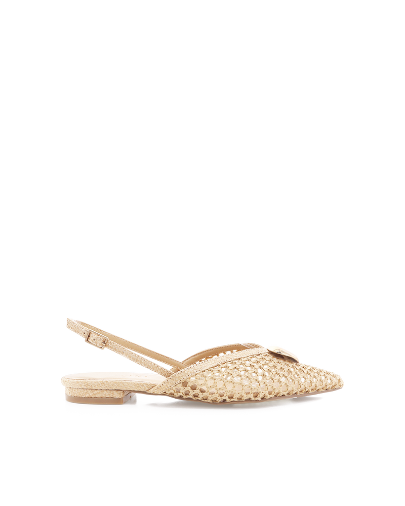 MIGUEL - NATURAL RAFFIA-Flats-Billini-Billini