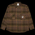 Polar | Mike L/S Flannel Shirt Color : Brown / Mauve