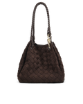 MINI LENI BAG - DARK CACAO SUEDE-Handbags-Billini-Billini