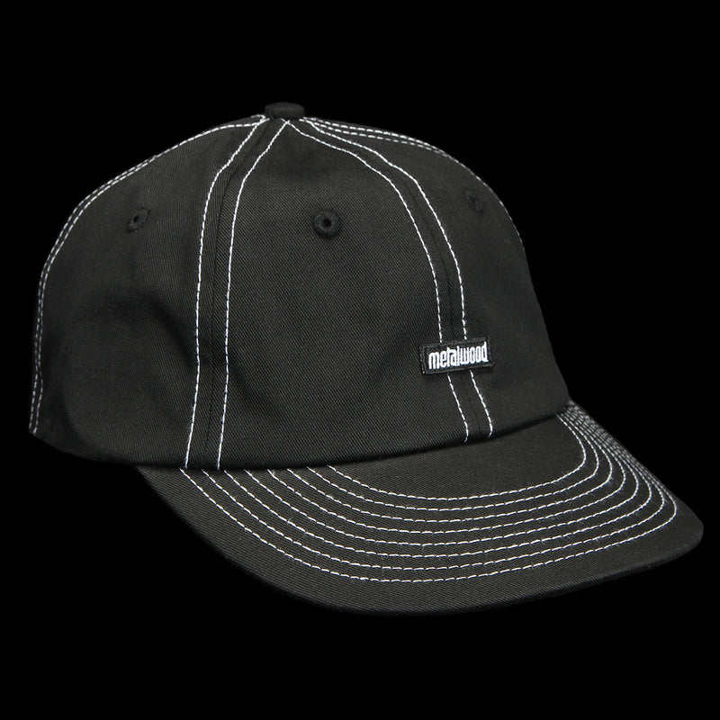 Metalwood | Mini Metal Logo 6-Panel Hat Black