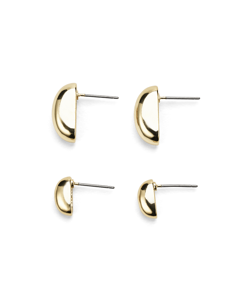 MODA EARRINGS 2 PACK - GOLD PLATED 18K-JEWELLERY-Billini-Billini