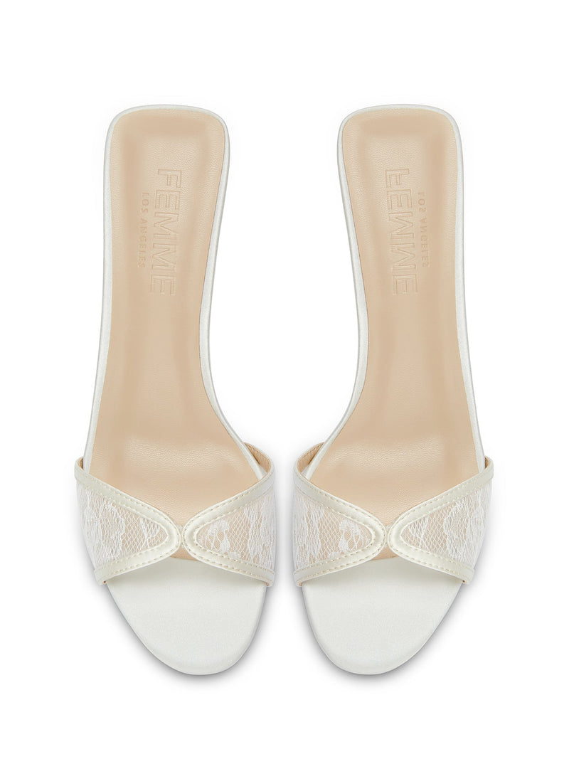 Monaco Slipper - White - FEMME LA