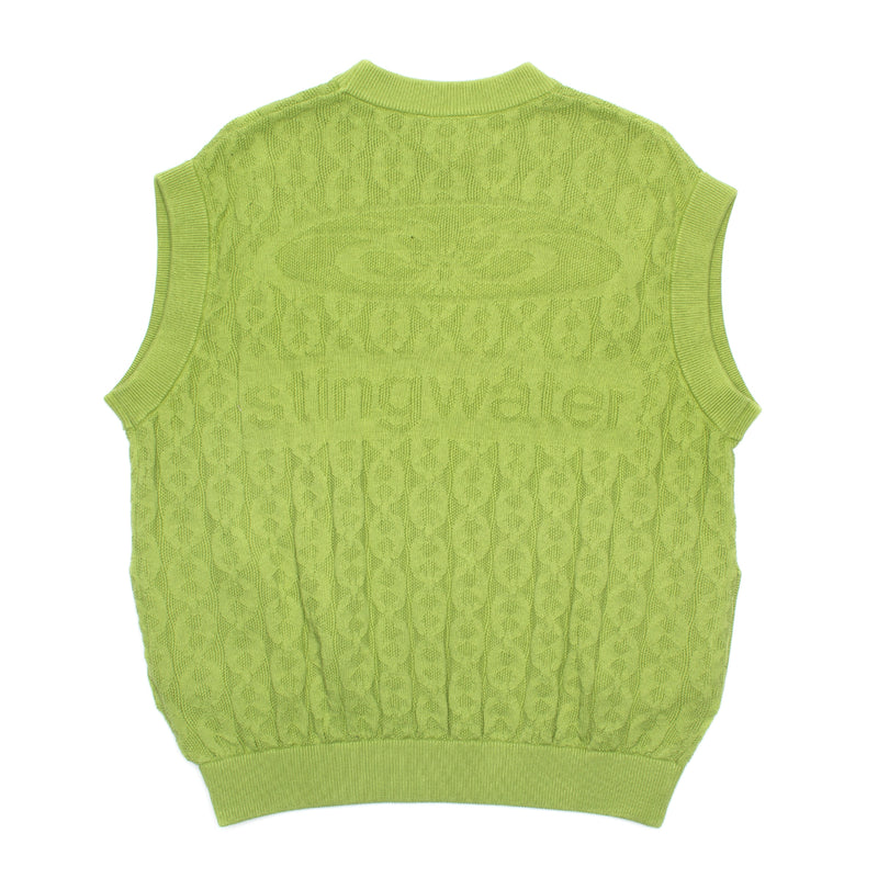 Stingwater | Moses Chain Knit Sweater Vest Color : Green