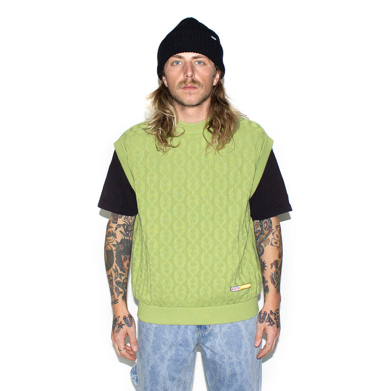 Stingwater | Moses Chain Knit Sweater Vest Color : Green