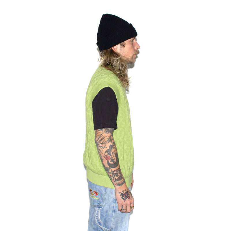 Stingwater | Moses Chain Knit Sweater Vest Color : Green