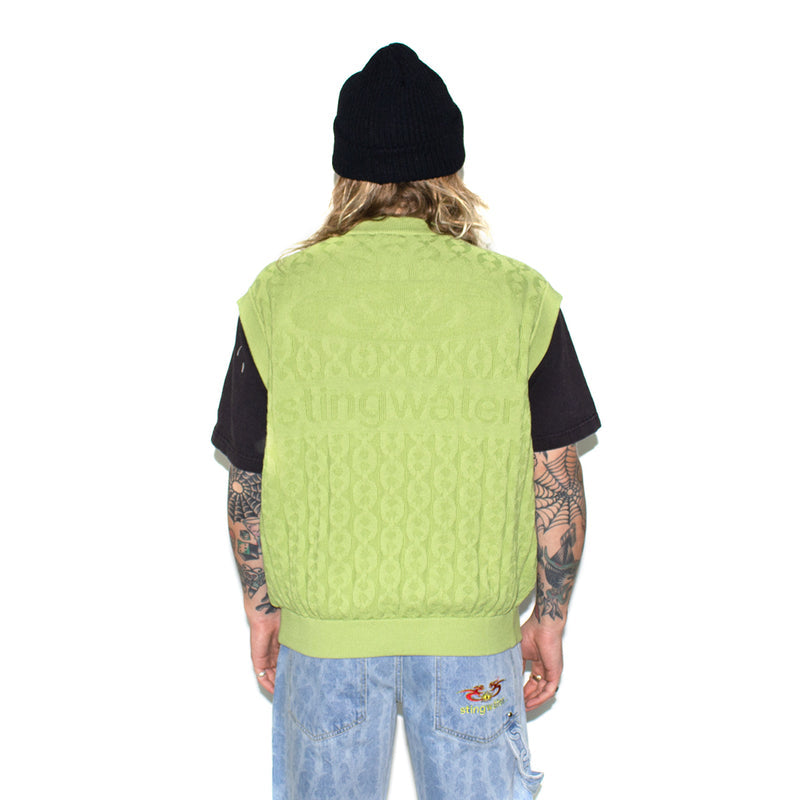 Stingwater | Moses Chain Knit Sweater Vest Color : Green
