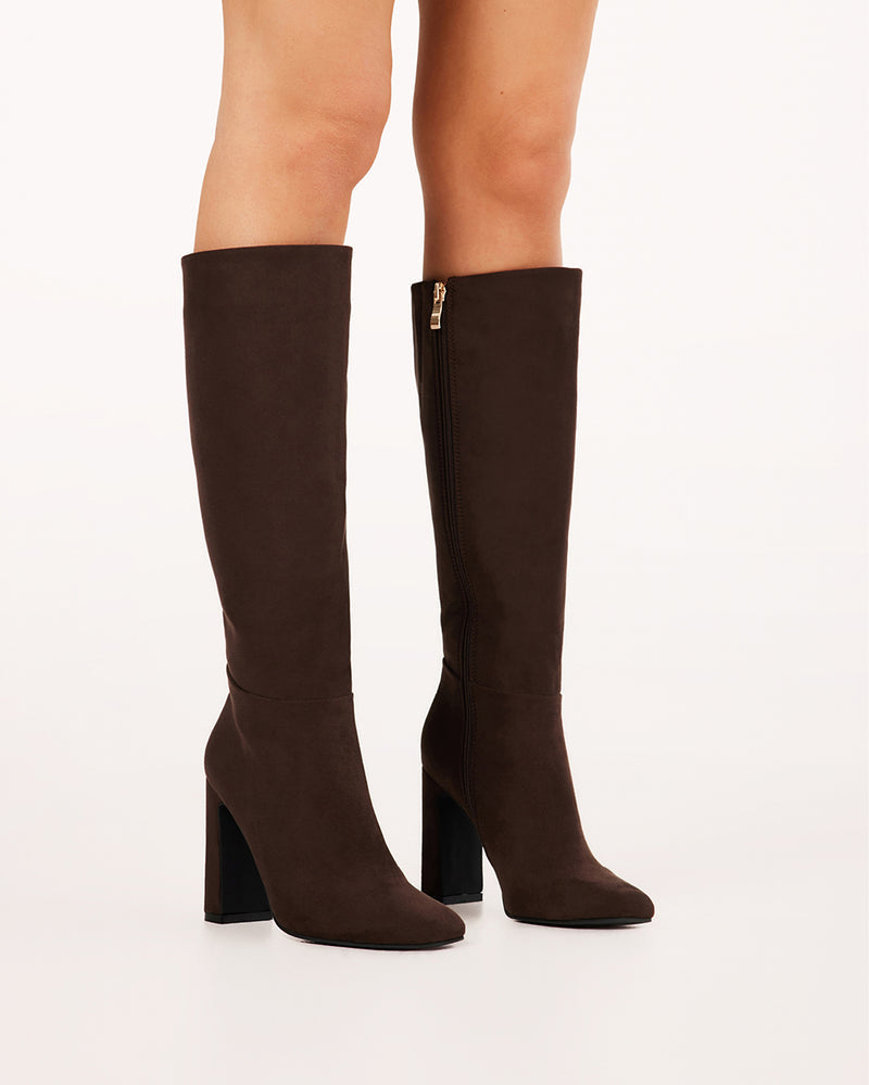 NAKOA - DARK CACAO SUEDE-Boots-Billini-Billini